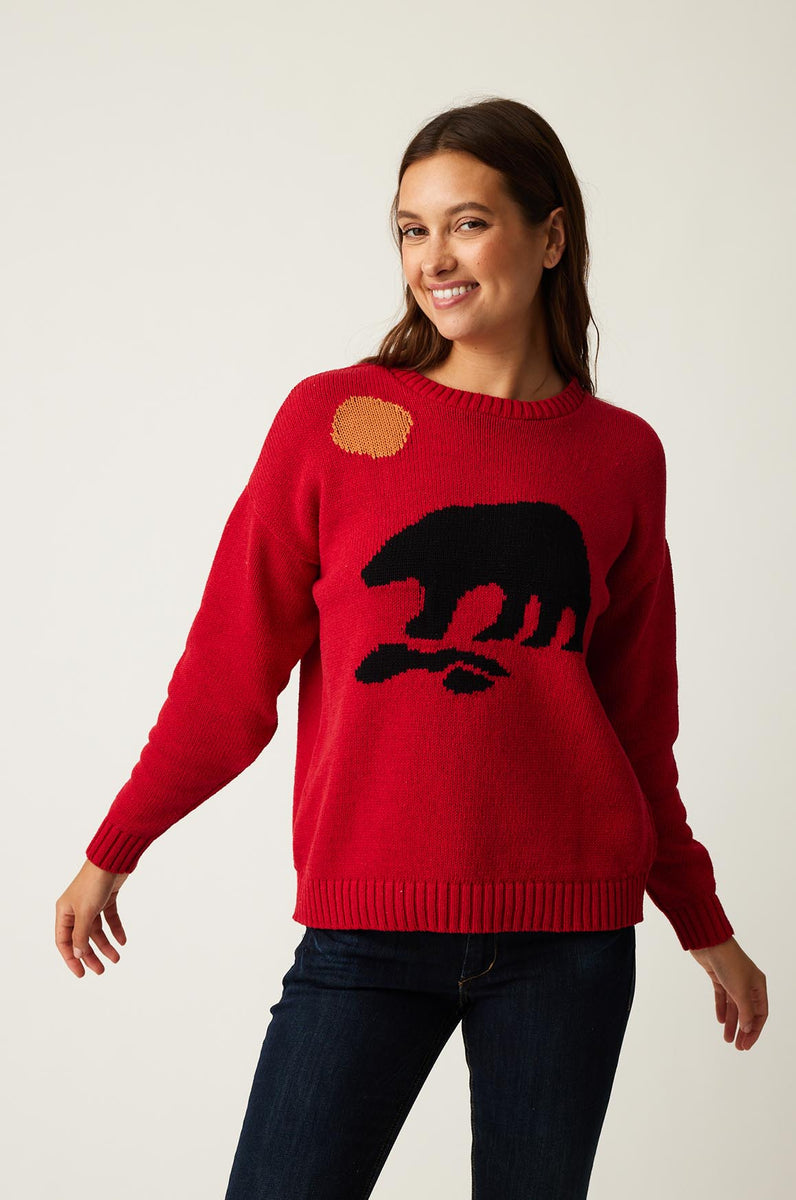 Red hot sale moon sweater