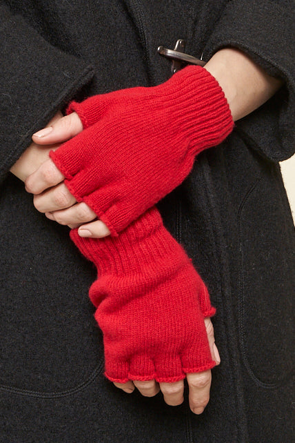 Fingerless Glove - Unisex O/S / Red Flame