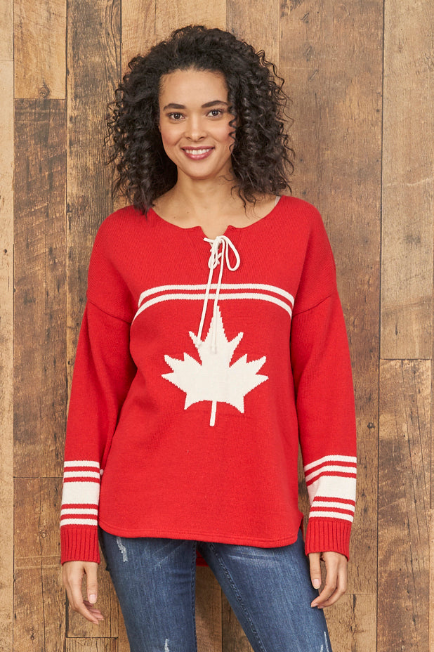 Canadiana Eco Cotton Hockey Pullover Sweater