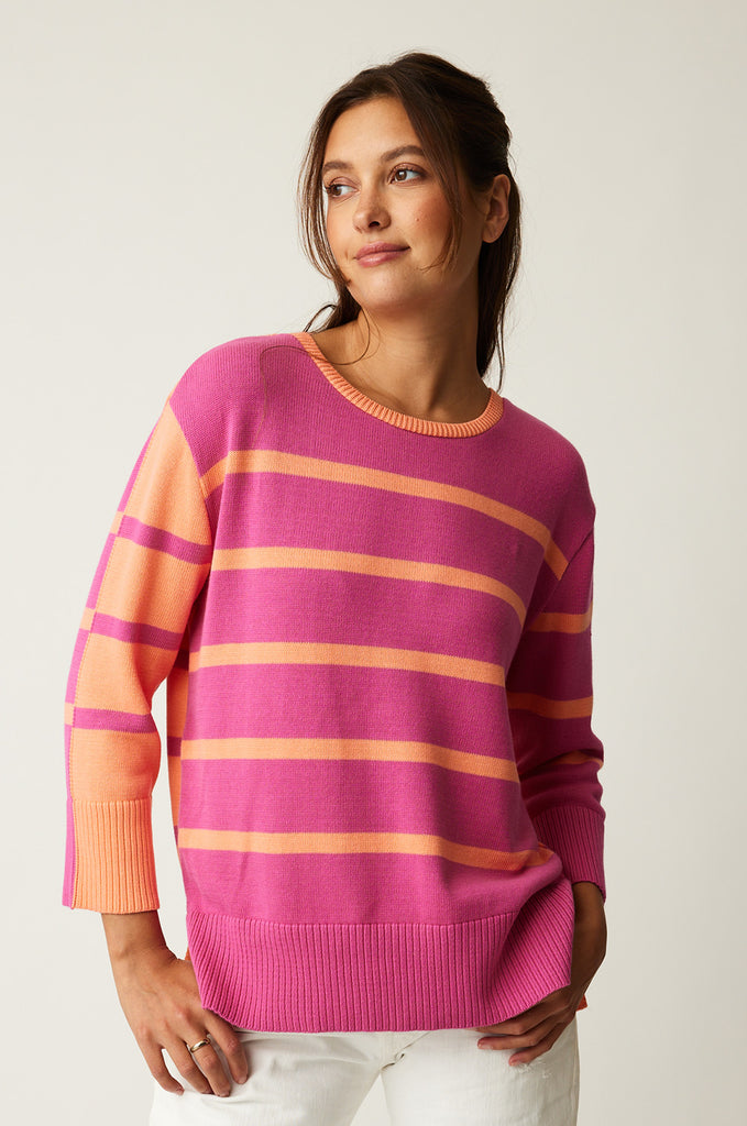 Parkside Views Rust Orange Cropped Sweater