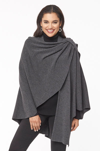 Emma Merino Wool One Size Wrap - Parkhurst Knitwear