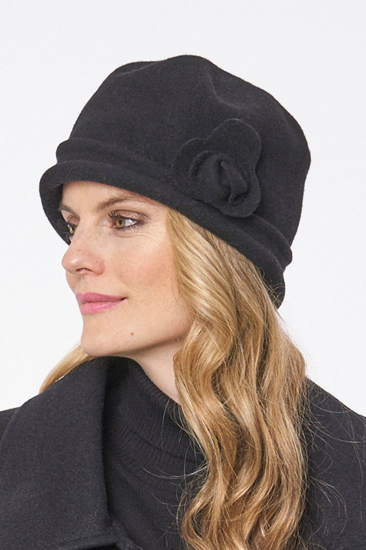 Spencer wool cloche hat Parkhurst Knitwear