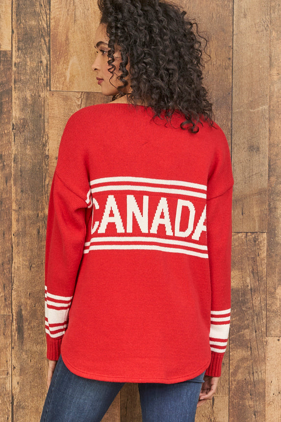 Canadiana Eco Cotton Hockey Pullover Sweater – Parkhurst Knitwear
